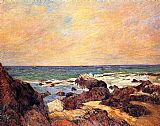 Rocks and Sea by Paul Gauguin